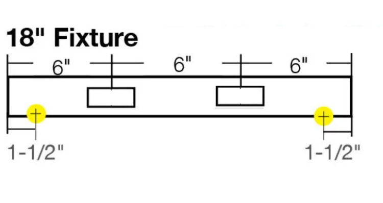 Blank Under Cabinet Power Strip - Shell Only
