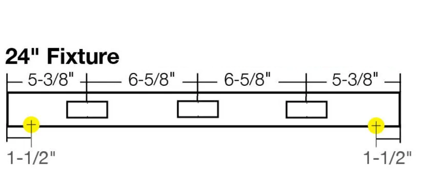 Blank Under Cabinet Power Strip - Shell Only