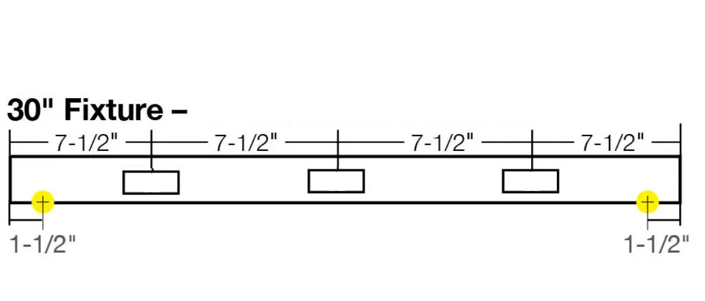 Blank Under Cabinet Power Strip - Shell Only