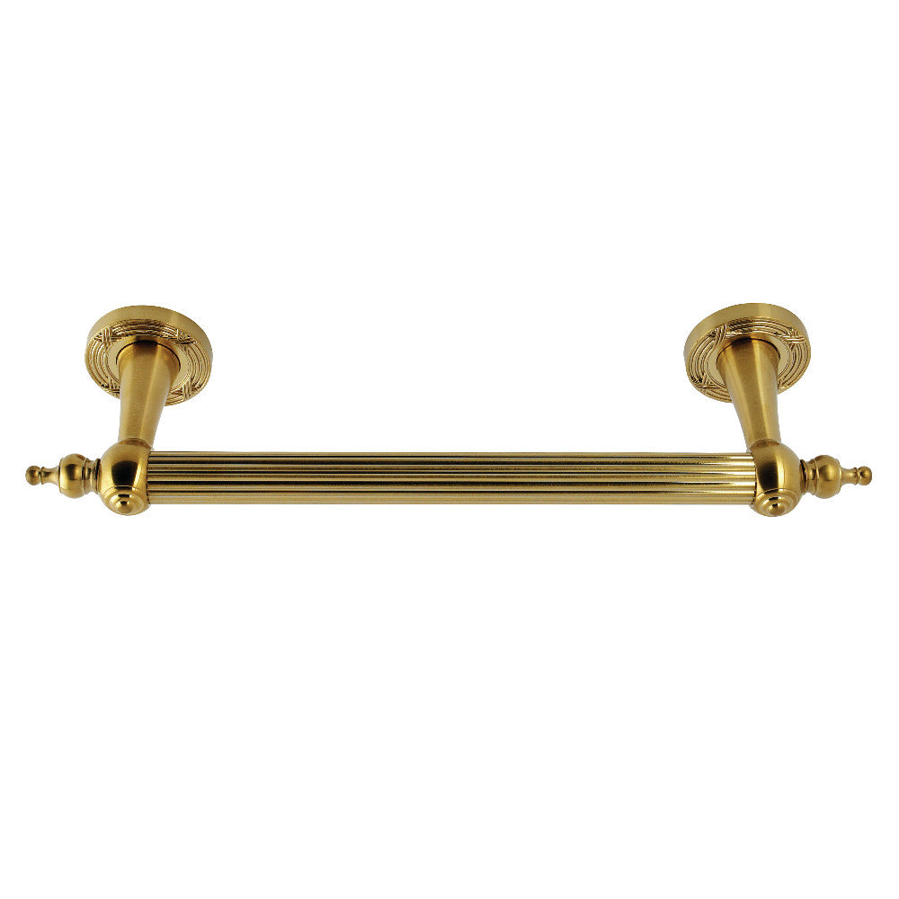 Templeton 12" Brass Decorative Grab Bar in Brushed Brass