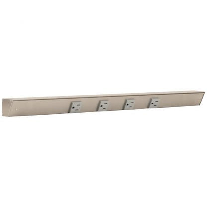 24"  Slim Angle Under Cabinet 4 Outlet Power Strip