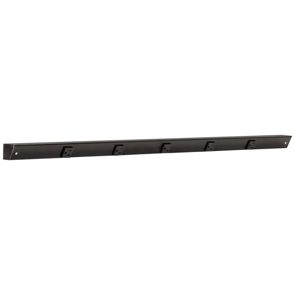 42" Slim Angle Under Cabinet 5 Outlet Power Strip