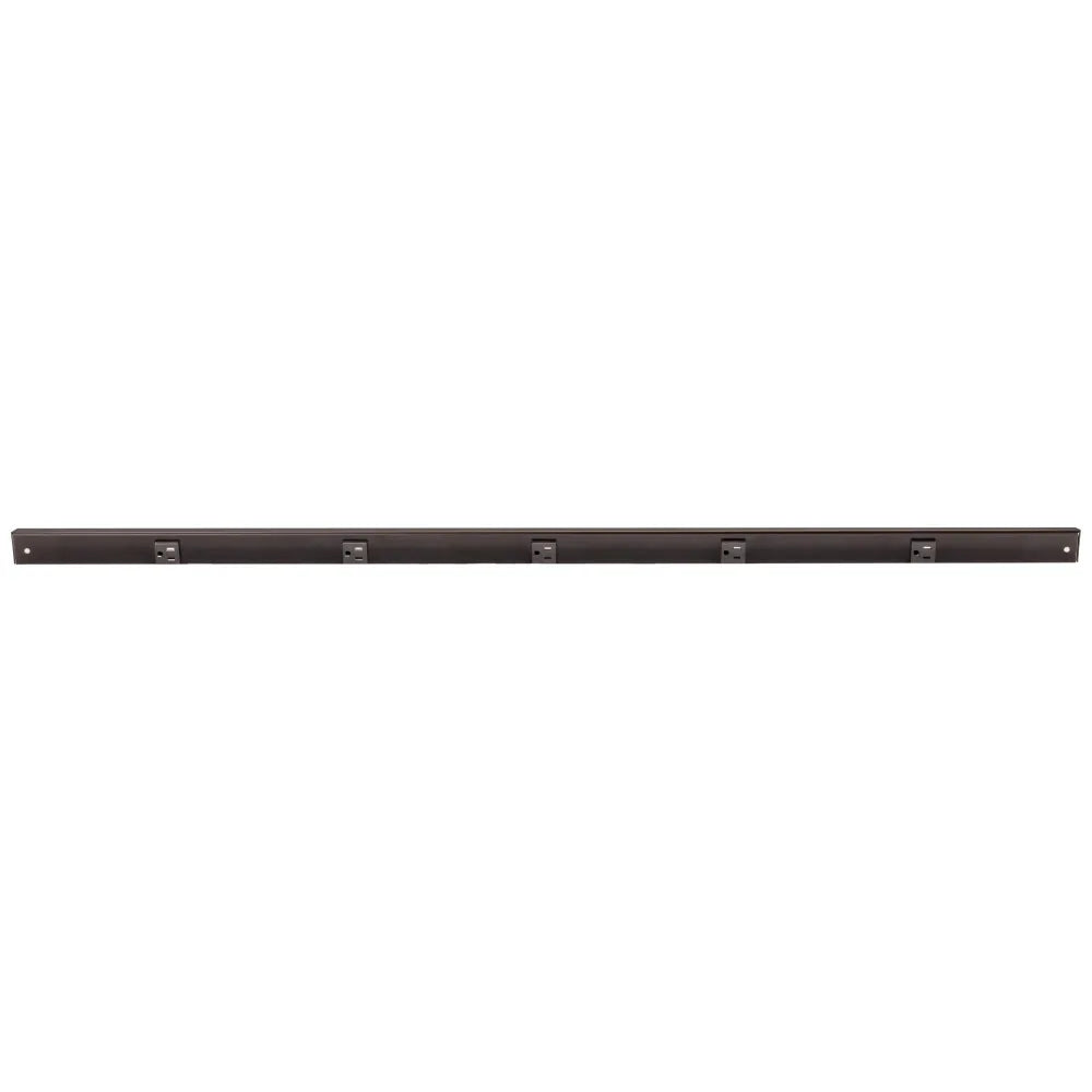 Slim Angle Under Cabinet Outlet Power Strip | Black Finish
