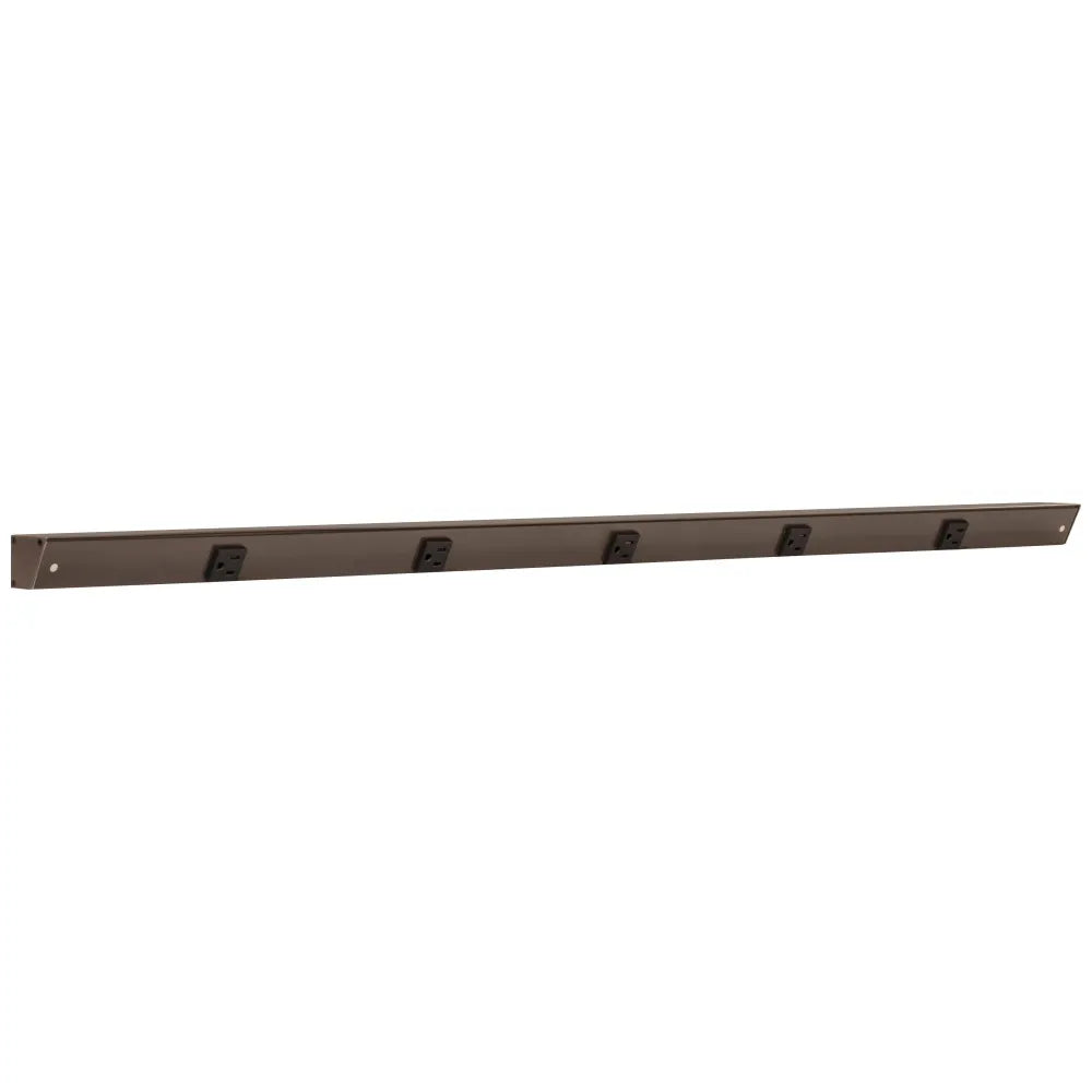 Slim Angle Under Cabinet Outlet Power Strip | Bronze Finish