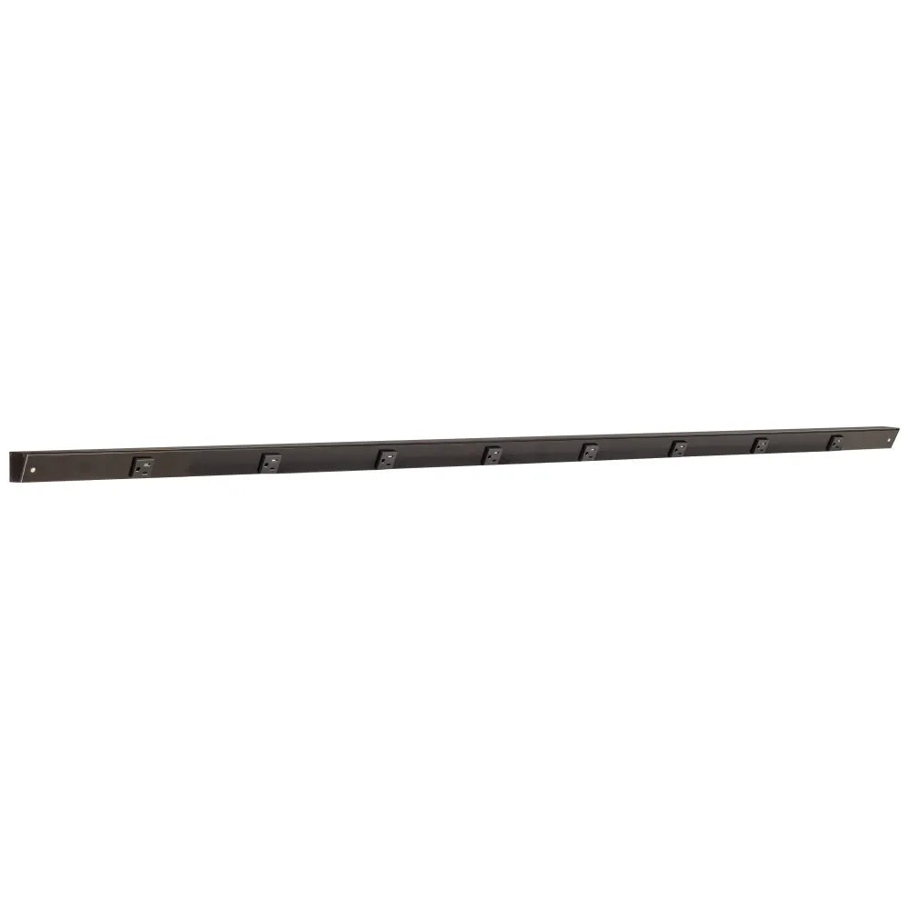 Slim Angle Under Cabinet Outlet Power Strip | Black Finish
