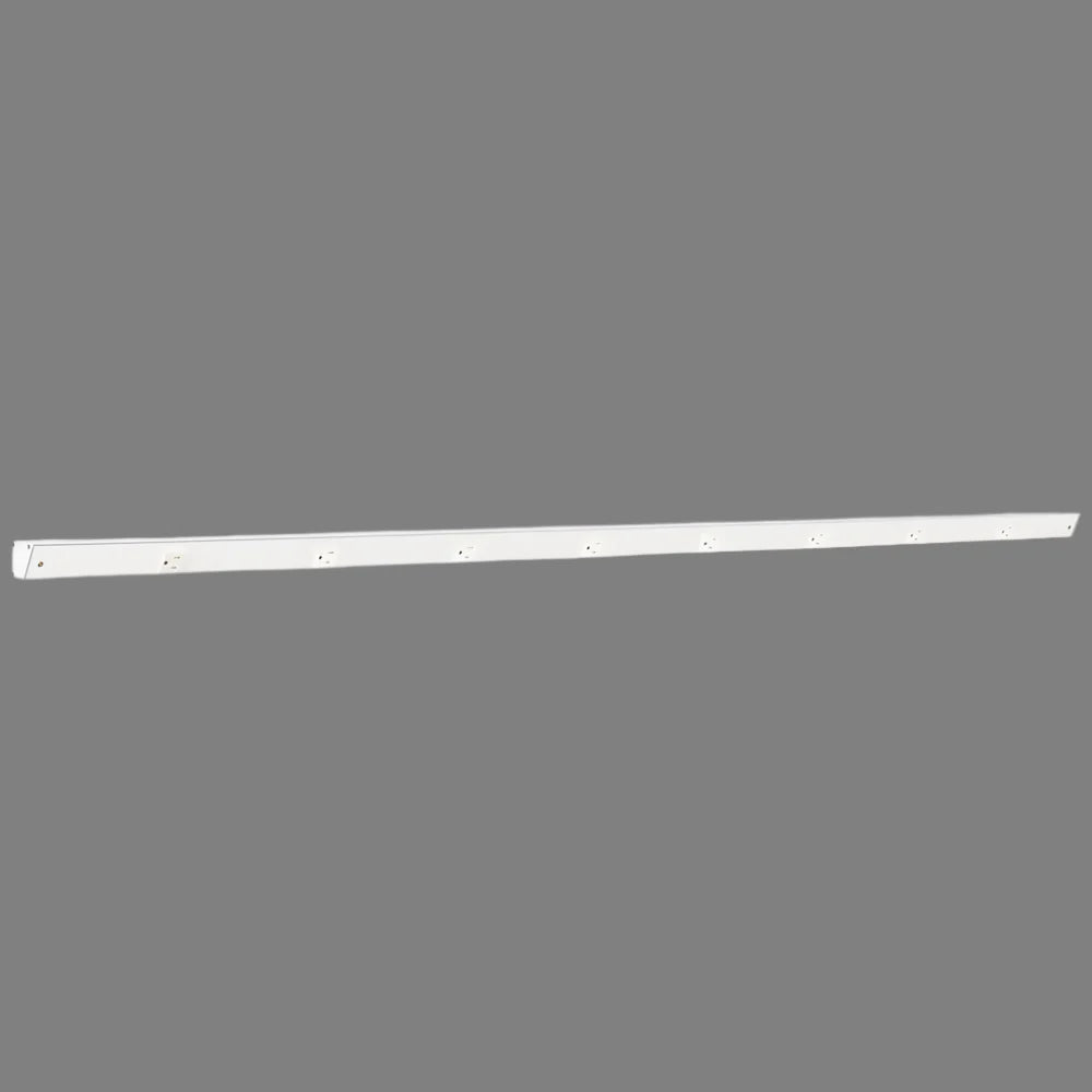 Slim Angle Under Cabinet Outlet Power Strip | White Finish