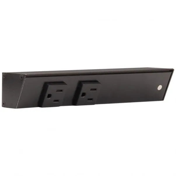 9" Slim Angle Under Cabinet Two Outlet Power Strip