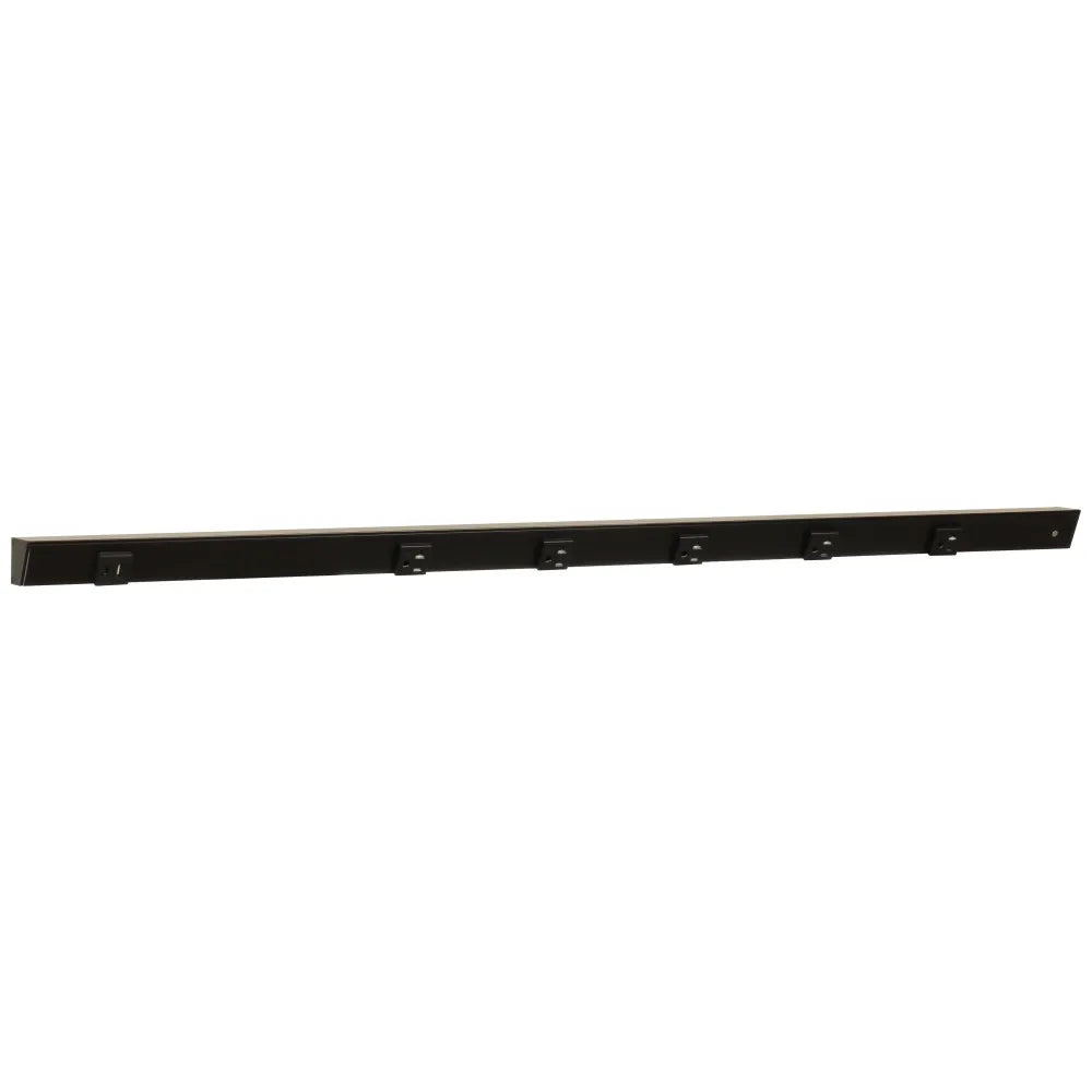 Under Cabinet Power Strip with USB Port & Outlets | Black Finish