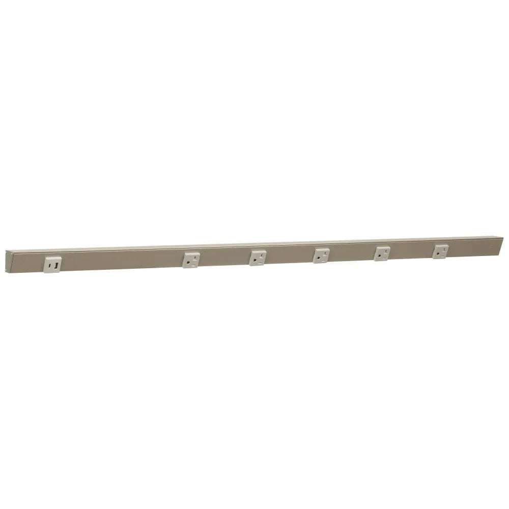 Under Cabinet Power Strip with USB Port & Outlets | Satin Nickel Finish