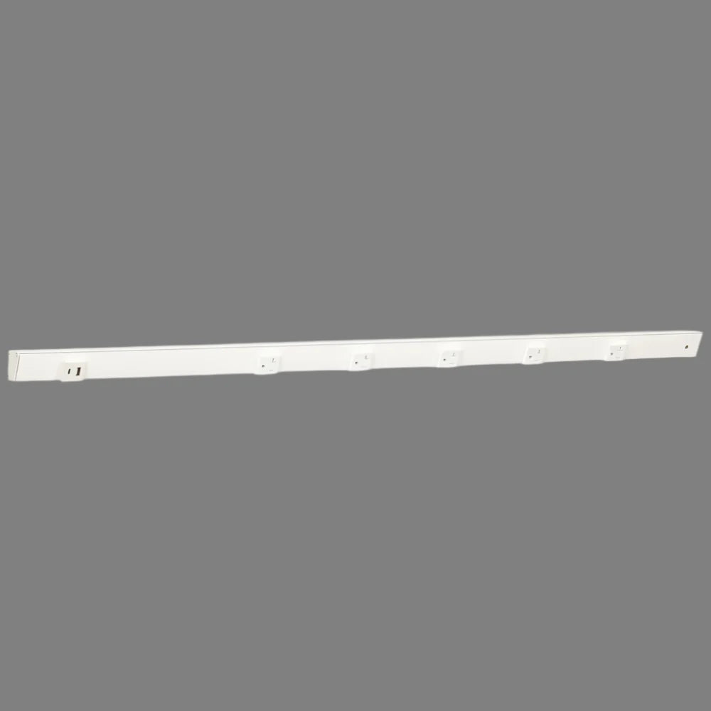 Under Cabinet Power Strip with USB Port & Outlets | White Finish