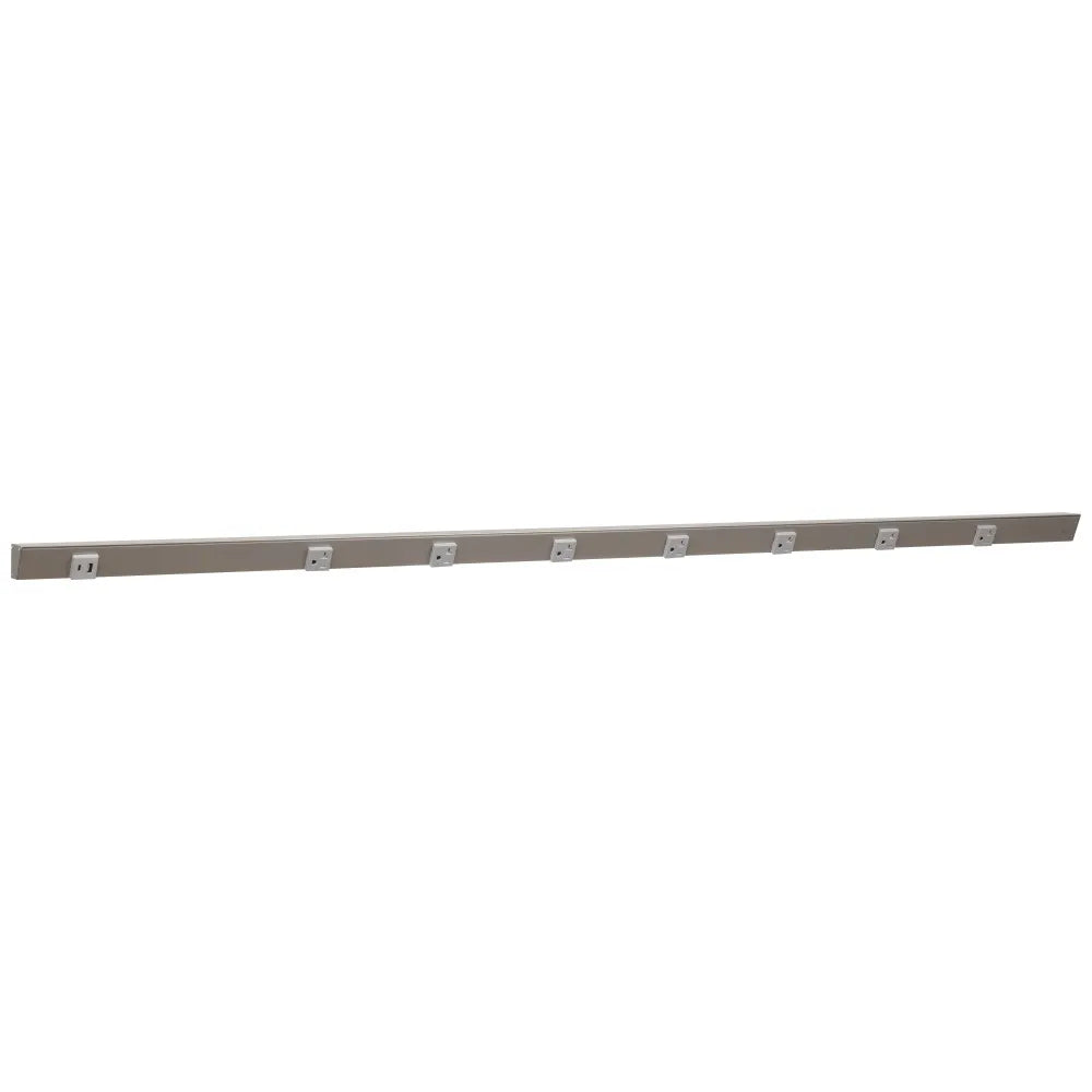 Under Cabinet Power Strip with USB Port & Outlets | Satin Nickel Finish