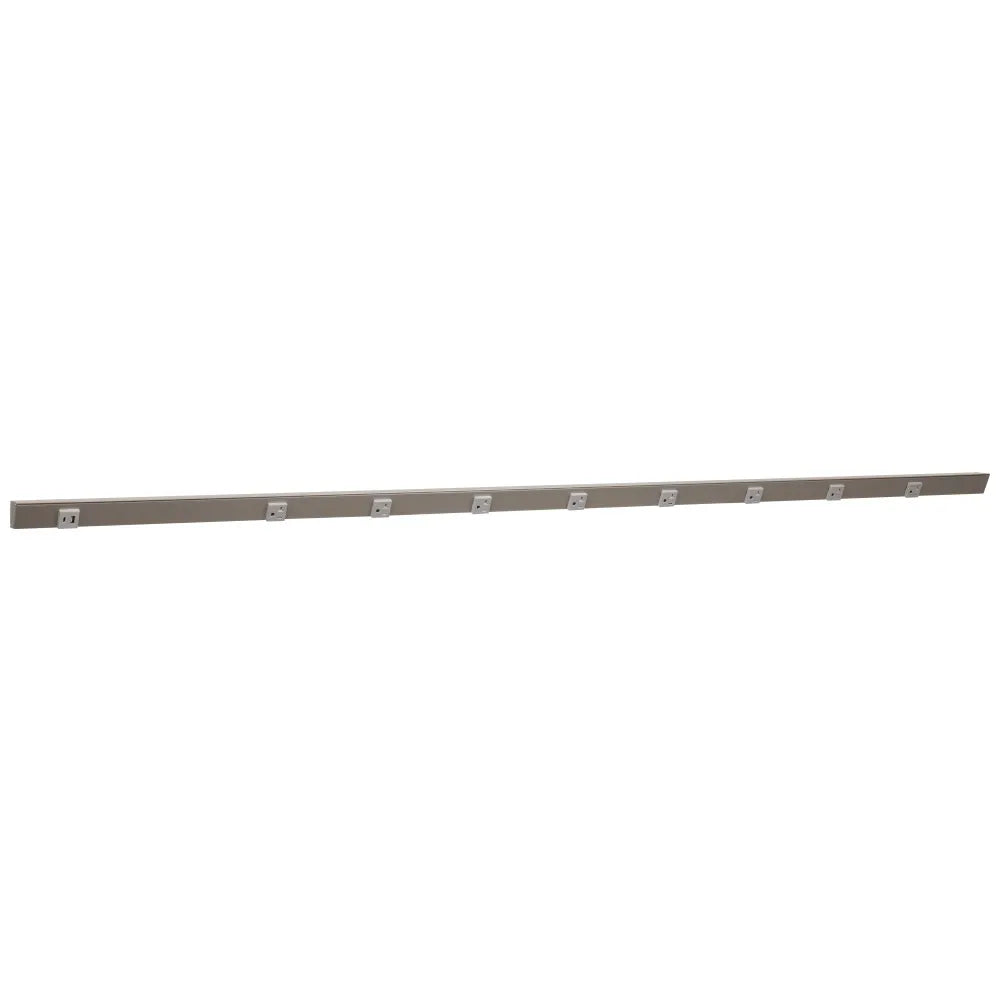 Under Cabinet Power Strip with USB Port & Outlets | Satin Nickel Finish