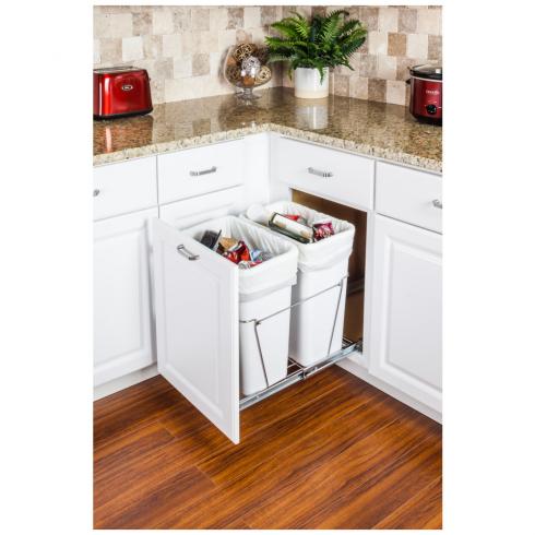 Bottom-Mount Trash Can Pullout