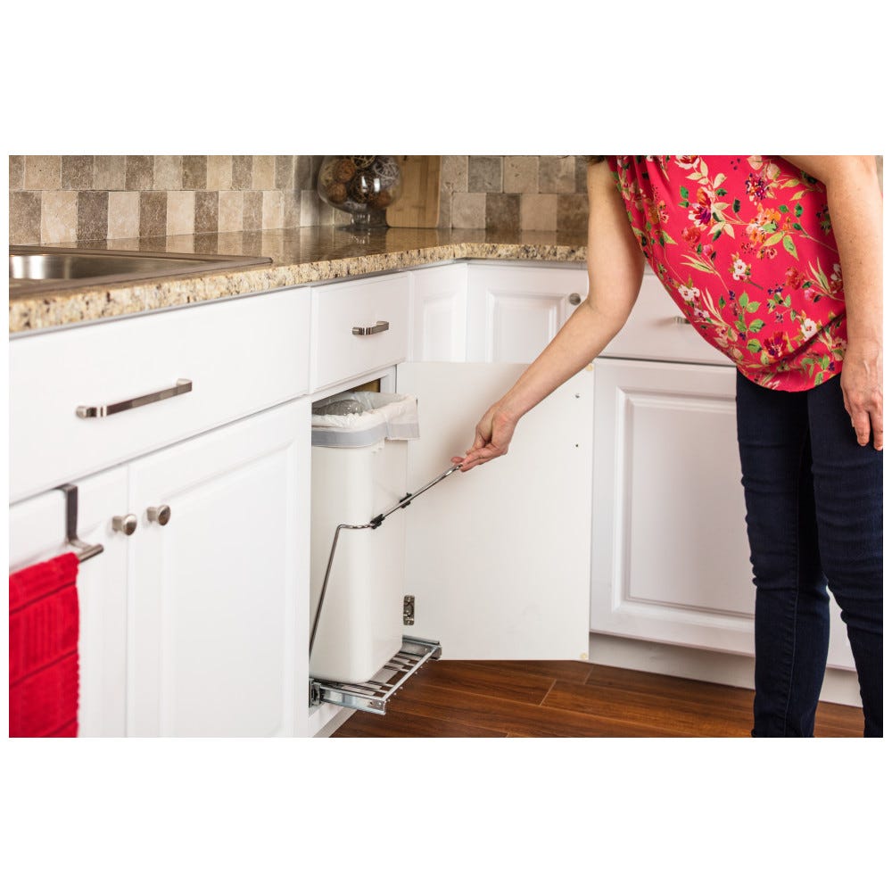 Bottom-Mount Trash Can Pullout