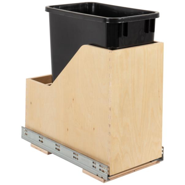 Bottom-Mounted Vanity Trash Can Pullout