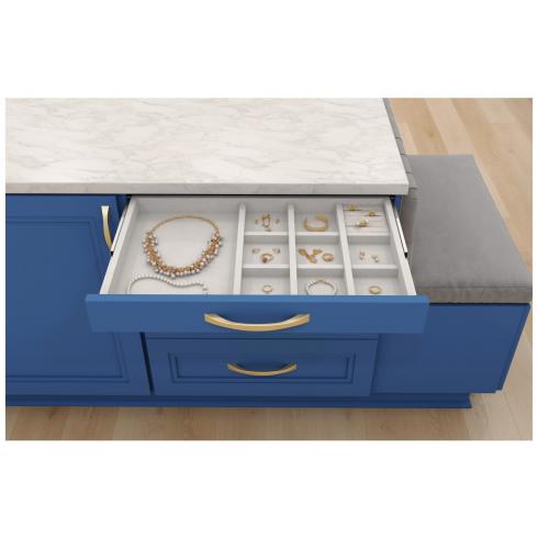 10 Compartment Jewelry Organizer with Ring Insert