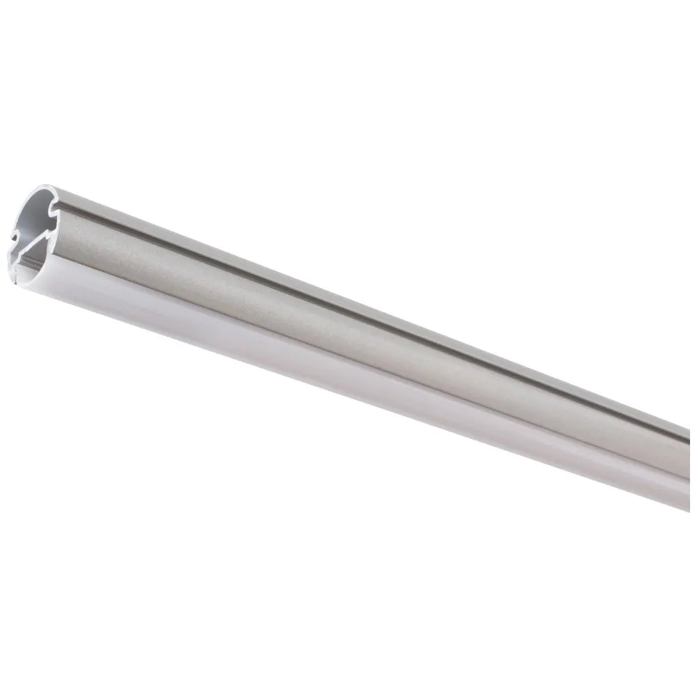 Closet Rod with Integrated LED Light in Satin Nickel