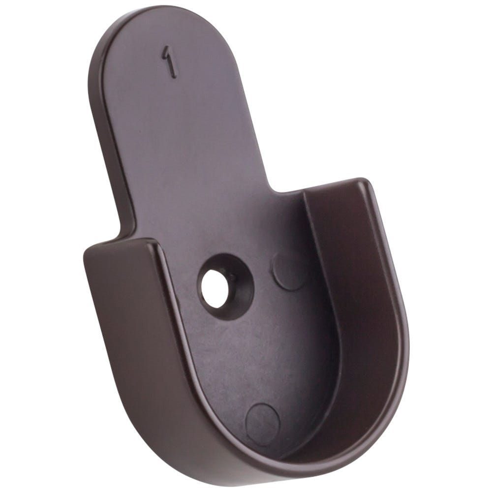 Open Knock-In Mounting Bracket for 1" & 1-1/16" Round Closet Rods