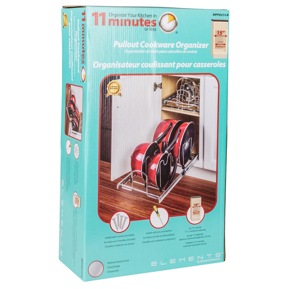 Pot & Pan Pull-Out Organizer for Base Cabinets