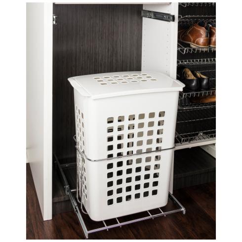 Plastic Laundry Hamper with Lid