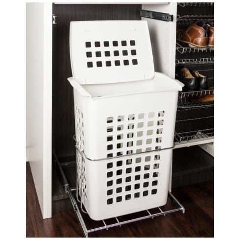 Plastic Laundry Hamper with Lid