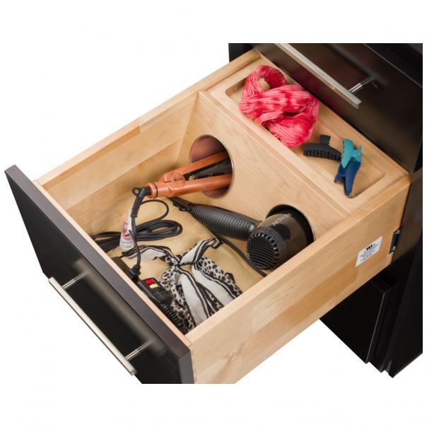 Hair Styling Tools Workstation for Vanity Drawer