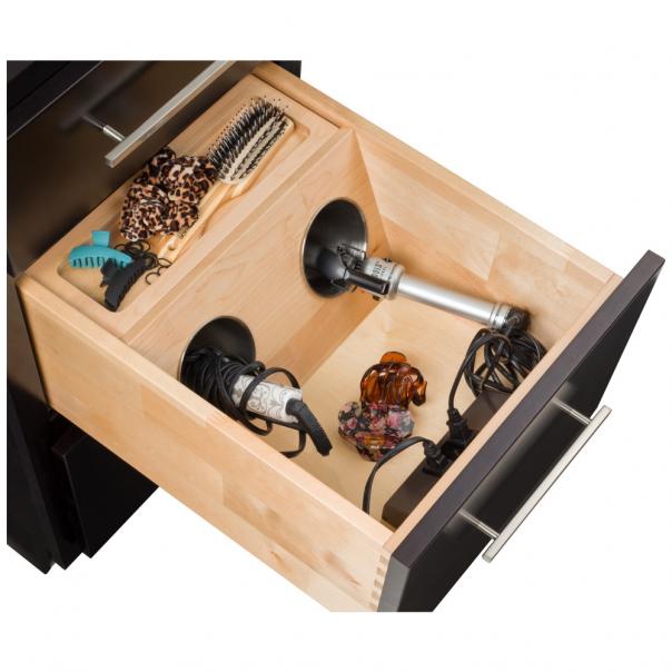 Hair Styling Tools Workstation for Vanity Drawer