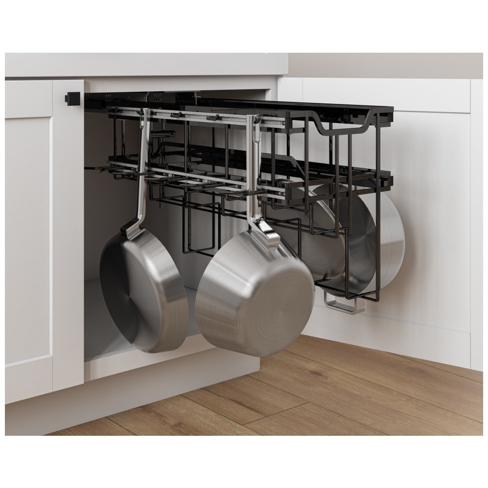 Reviews for Pot and Pan Lid Organizer for Cabinet, 14 in. Sliding