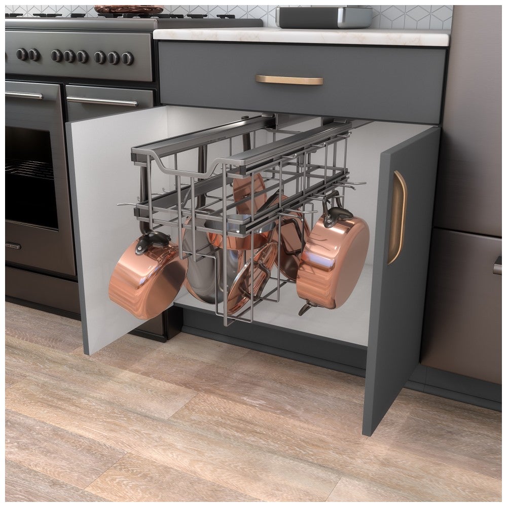 Pot and Pan Pull Out Organizer with Soft-Close
