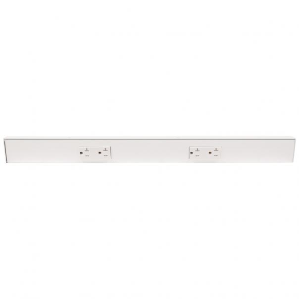 24" Tamper Resistant Two Outlet Under Cabinet Power Strip
