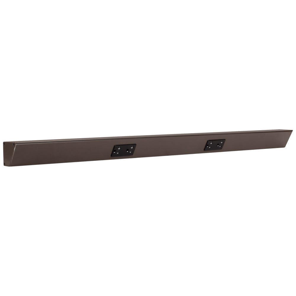 Tamper Resistant Angle Under Cabinet Outlet Power Strip | Bronze Finish