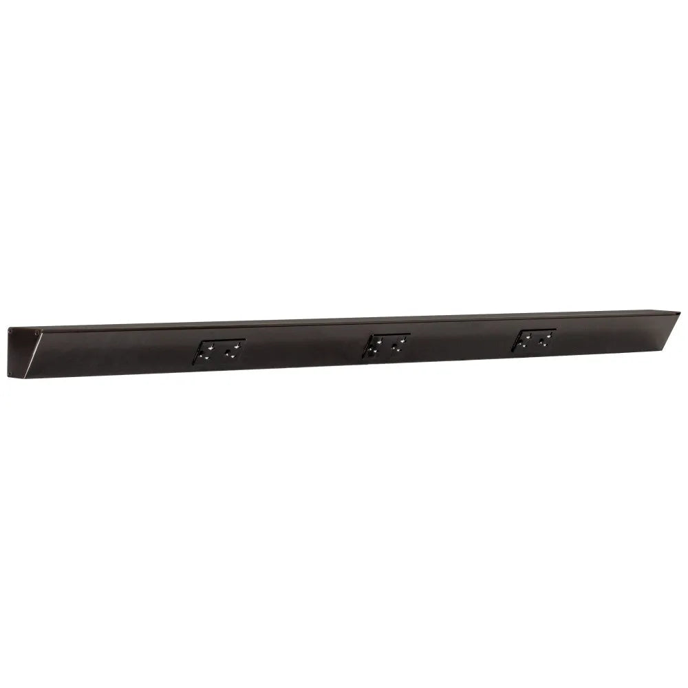 Tamper Resistant Angle Under Cabinet Outlet Power Strip | Black Finish