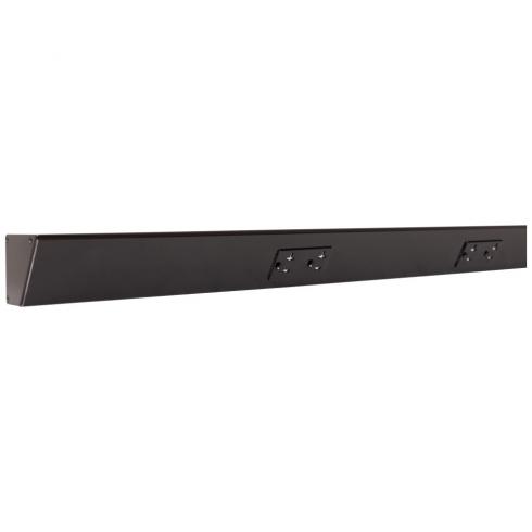 Tamper Resistant Angle Under Cabinet Outlet Power Strip | Black Finish