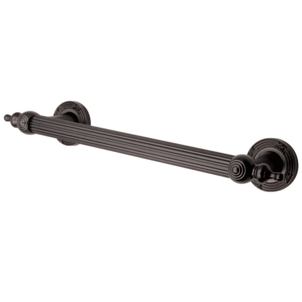 Templeton 12" Brass Decorative Grab Bar in Oil Rubbed Bronze