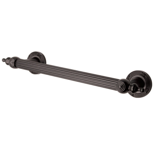 Templeton 12" Brass Decorative Grab Bar in Oil Rubbed Bronze