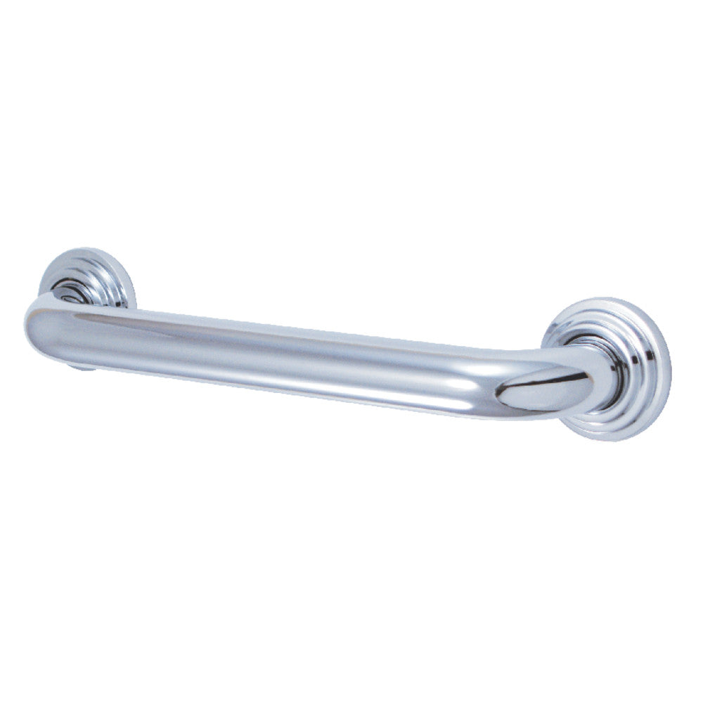 Milano 12" Brass Decorative Grab Bar in Polished Chrome