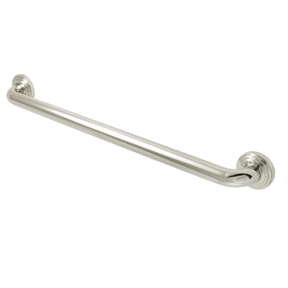Milano 24" Brass Decorative Grab Bar in Polished Nickel