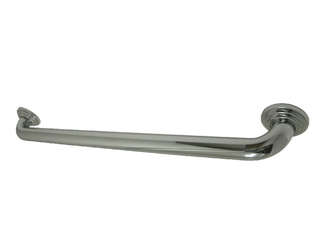 Milano 24" Brass Decorative Grab Bar in Polished Chrome