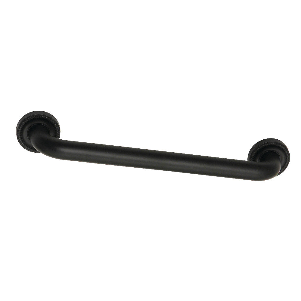Camelon 16" Brass Decorative Grab Bar in Matte Black