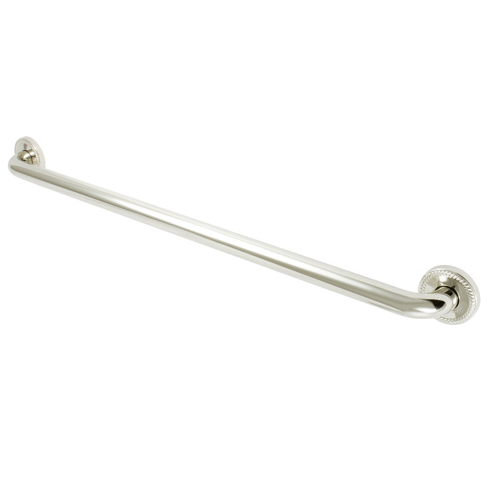 Laurel 32" Brass Decorative Grab Bar in Polished Nickel