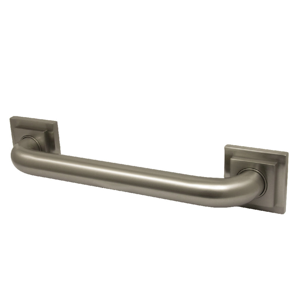 Claremont 16" Brass Decorative Grab Bar in Brushed Nickel