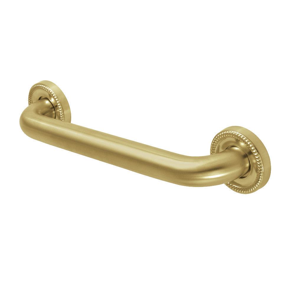 Camelon 12" Brass Decorative Grab Bar in Brushed Brass