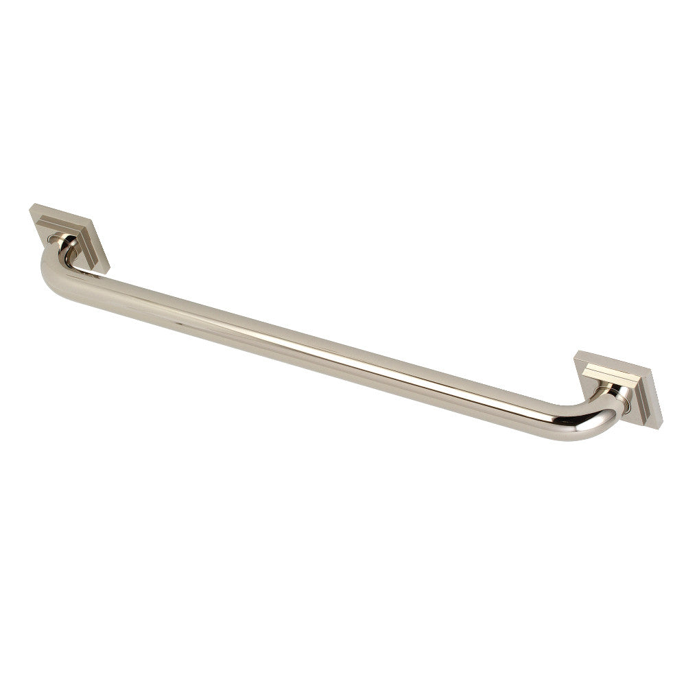 Claremont 24" Brass Decorative Grab Bar in Polished Nickel