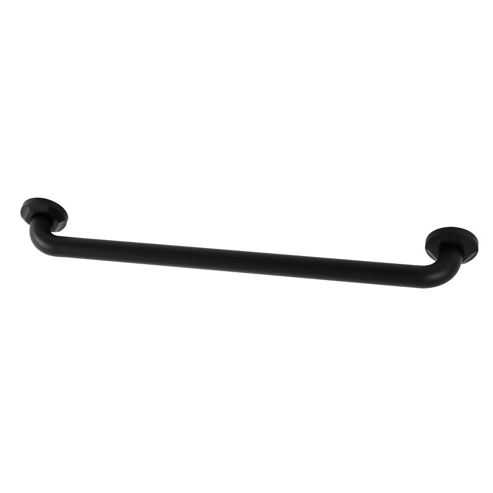 Metropolitan 24" Brass Decorative Grab Bar in Matte Black