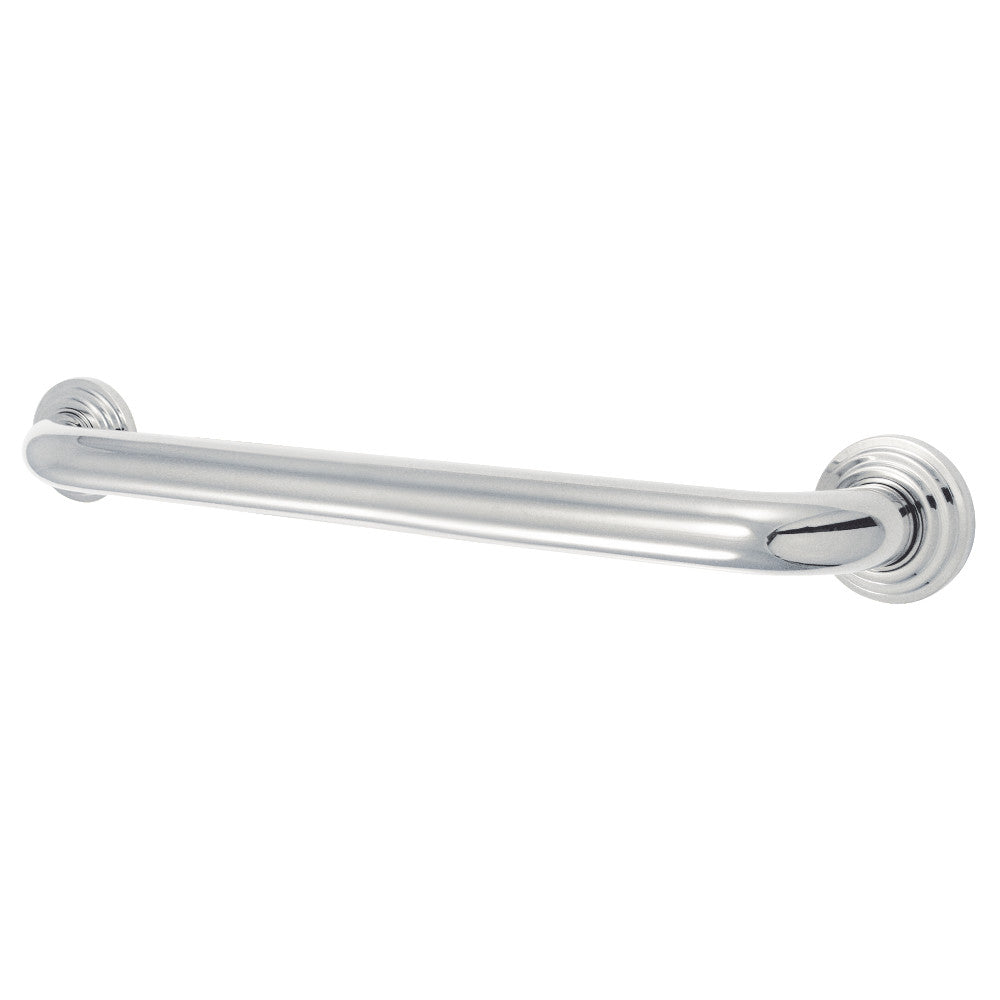 Milano 18" Brass Decorative Grab Bar in Polished Chrome