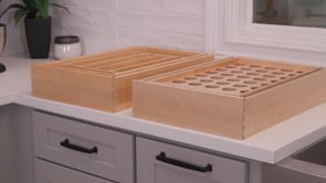 double tier coffee drawer for K-cups and Nespresso Pods