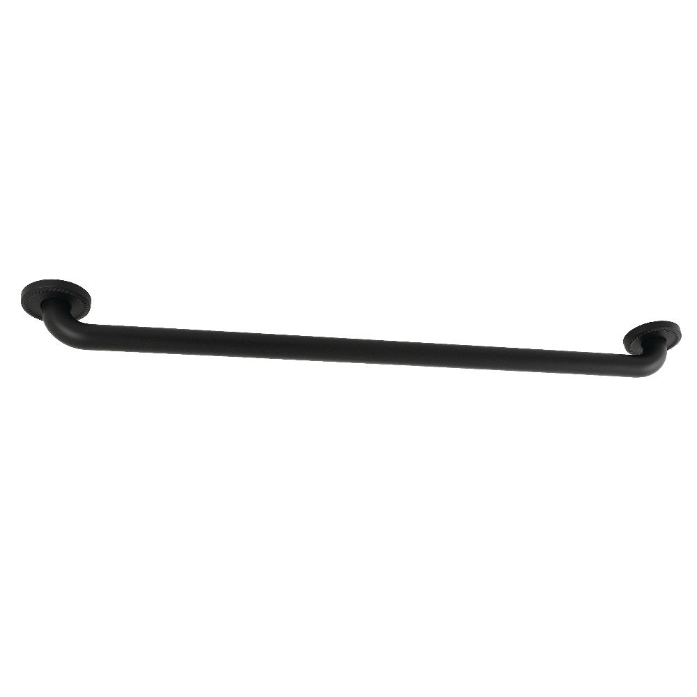 Laurel 32" Brass Decorative Grab Bar in Matte Black