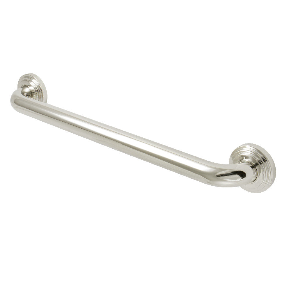 Milano 18" Brass Decorative Grab Bar in Polished Nickel