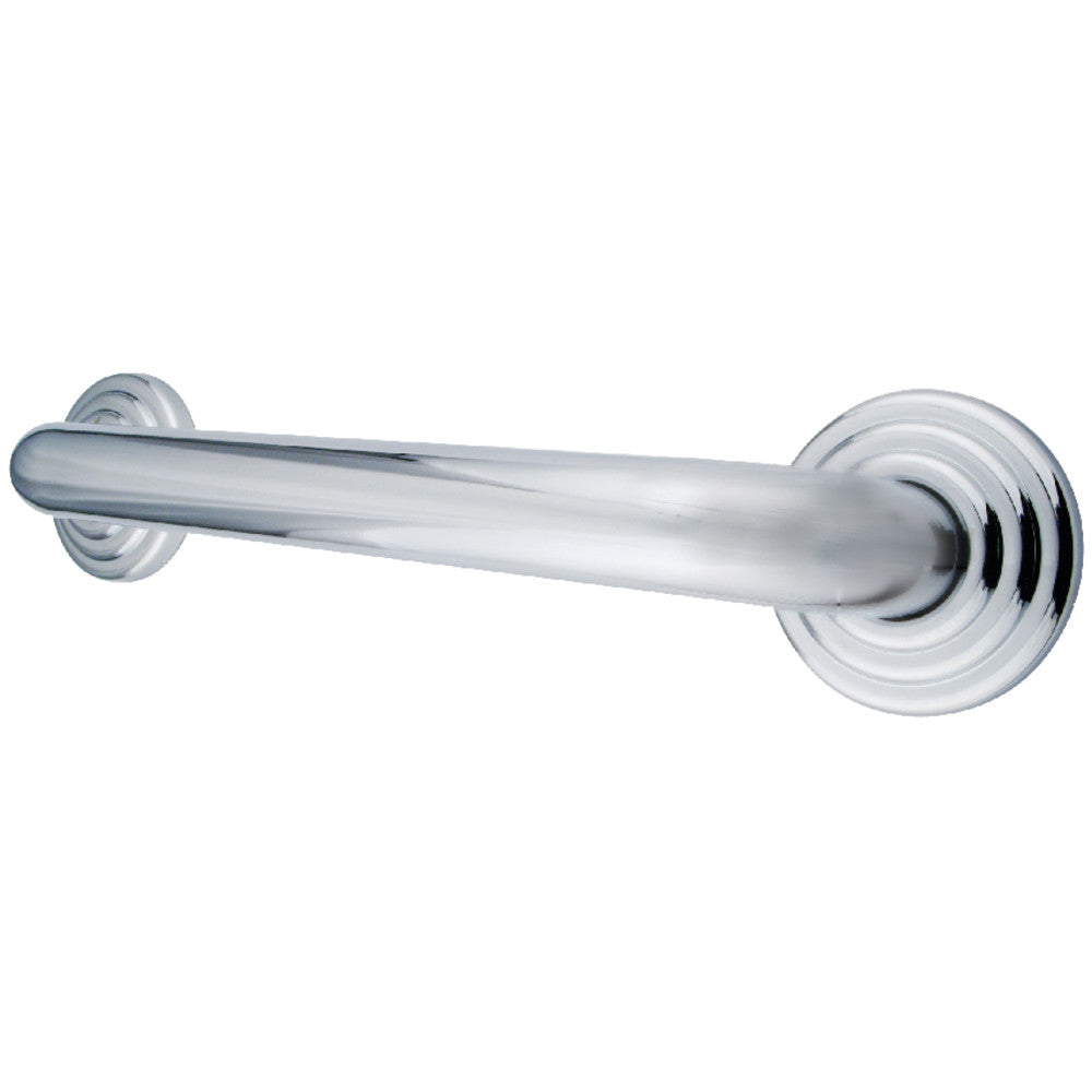 Restoration 12" Brass Decorative Grab Bar in Polished Chrome
