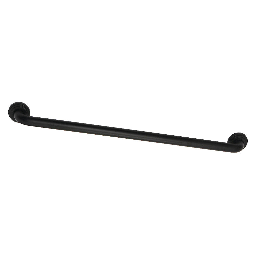 Milano 30" Brass Decorative Grab Bar in Matte Black